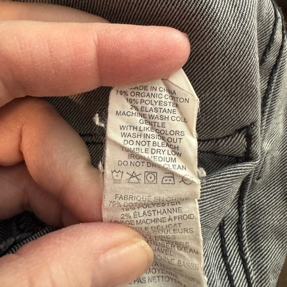 PrAna Womens Mid Rise Fitted Jeans Charcoal Gray Snakeskin 12 - Picture 8 of 8